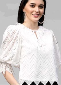 unused White Lace top ( Fixed Price)