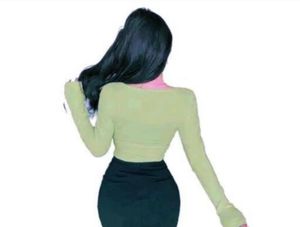 Cute Green Long Sleeve Top