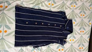 Chic Cold-Shoulder Striped Top