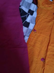 Designer Orange Kurta Set with Dupatta