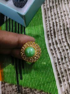 Green Stone Ring