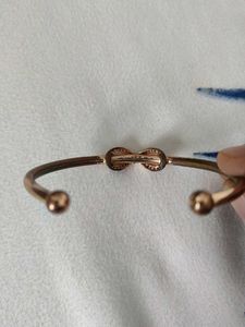 Elegant infinity Rose Gold Cuff Bracelet