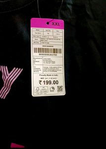 Zudio Black Slay Graphic Tee Women XXL