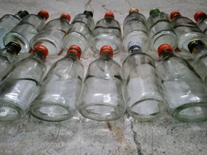 20 Hard Glass Bottles