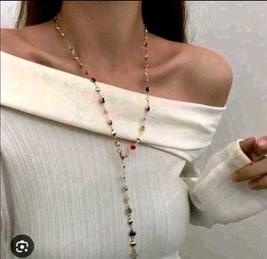 Y2k Multicolored Crystal Necklace