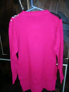 Vibrant longline knit Floral Print Sweater
