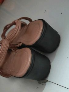 Pink Wedge Sandals