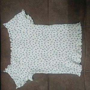 Cute Floral Smocked Top