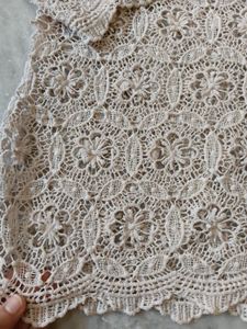 Crochet Lace Kurta Top