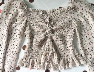 Floral Smocked Puff Sleeve Top
