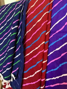 Leheriya Dupattas/ scraf- SET of 3