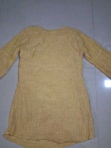 Yellow Sequined Kurta