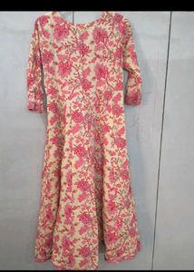 Gulmohar Jaipur Pink Floral Print Kurta