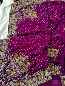 embellished heavy saree