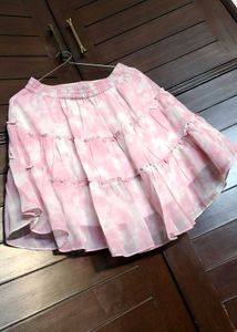 AND Pink Tie-Dye Crop Top &amp; Skirt Set
