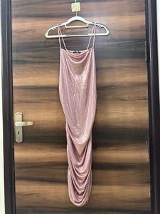 Shimmer Ruched Party Dress