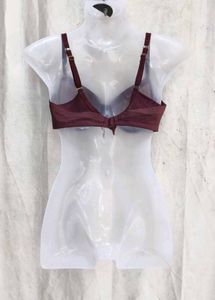 I. Sheer Burgundy Bra