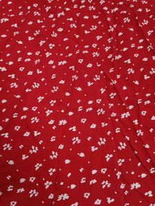 Red Floral Print Top