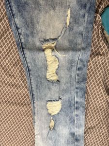 kook n keech Distressed Blue Jeans
