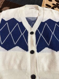 Argyle Cardigan Sweater