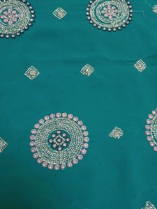 Heavy sequence work saree