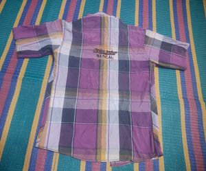 Stylish Plaid Short Sleeve Shirt