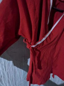 Red Embroidered Kimono