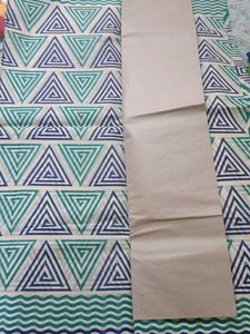 Light Cotton saree with triangle design