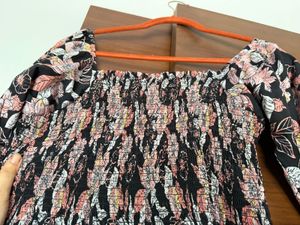 Floral Print Tube dress
