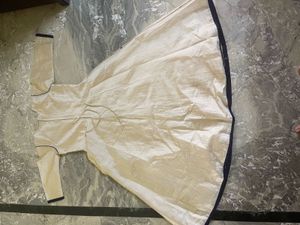 Elegant Cream Anarkali Suit Set