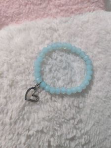 Beaded Bracelets with Heart Charm 🪩 ( 2 pc )