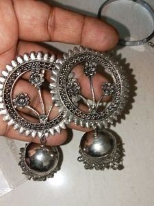 Bohemian Silver Tone Jewellery Set