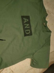 Olive Green Cropped Tee