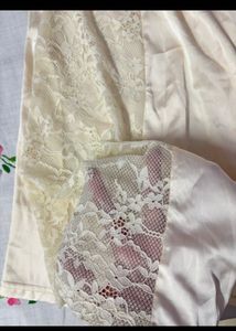 Cream Lace Skirt