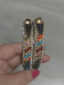 Multi Colour Stone Bangles