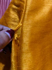 Boys Bright Yellow Ethnic Kurta with dupatta