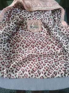 Cute Pink Quilted Hooded Jacket