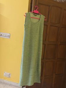 Mint Green Sleeveless Midi Dress