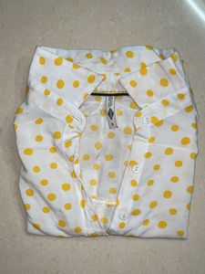 Polka Dot Sleeveless Blouse