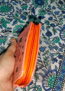Brand new Cute Orange "Hello Friends" Wallet