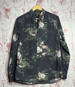 Dark Floral Print H&amp;M Men's Shirt