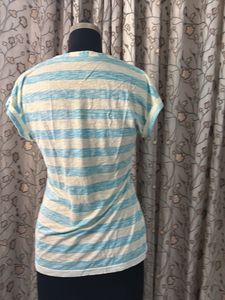 Striped V-Neck T-Shirt