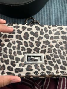 Leopard Print Clutch Bag