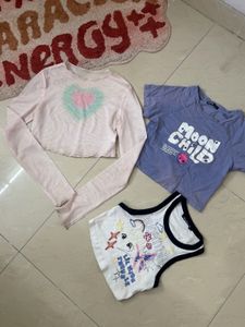 Bundle of 3 Cute Tops