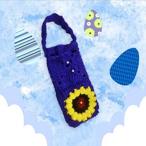 Crochet Sunflower Bag - Handmade