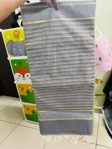 Brand New Pure Cotton Handloom Saree With Unstich