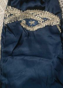 Beautiful Blue Pakistani Suit Set | Resham Embroid