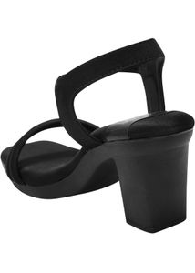 Chic Black Block Heel Sandals