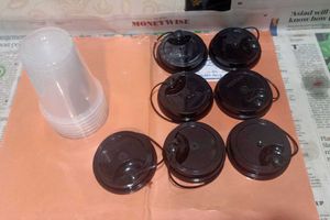 parcel juice glass and Lids