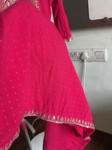 Pink Embroidered Kurta